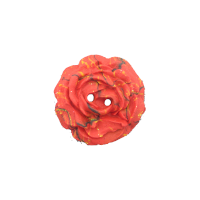 Bouton rose 27mm filament rouge