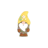 Bouton gnome foret bonnet jaune